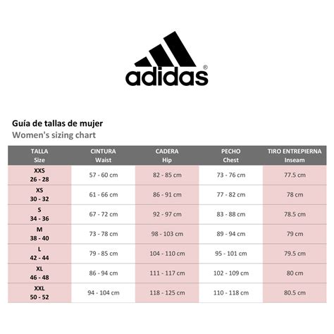 adidas chile guia de tallas.